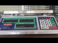 Balance de poids pour épicerie avec rétroéclairage, connexion PC/Imprimante, double plateau, LED verte