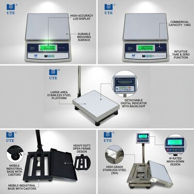 RS232 Interface Digital Weighing Scale 15kg Retail Price Computing Backlit Display