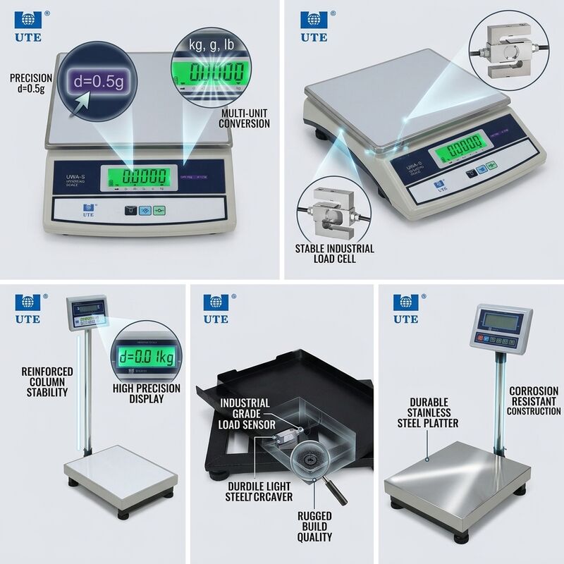Precision Load Cell Digital Weighing Scale 6kg Laboratory Grade 0.1g Division